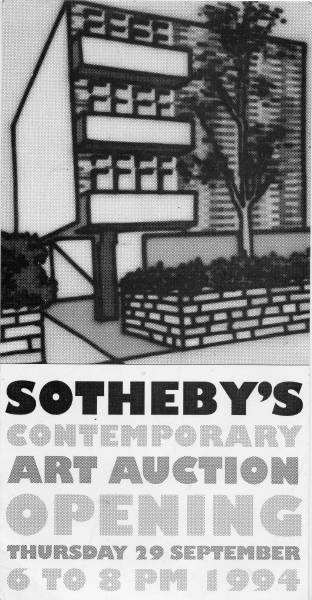 Sotheby's Sept.94 auction invit'n
